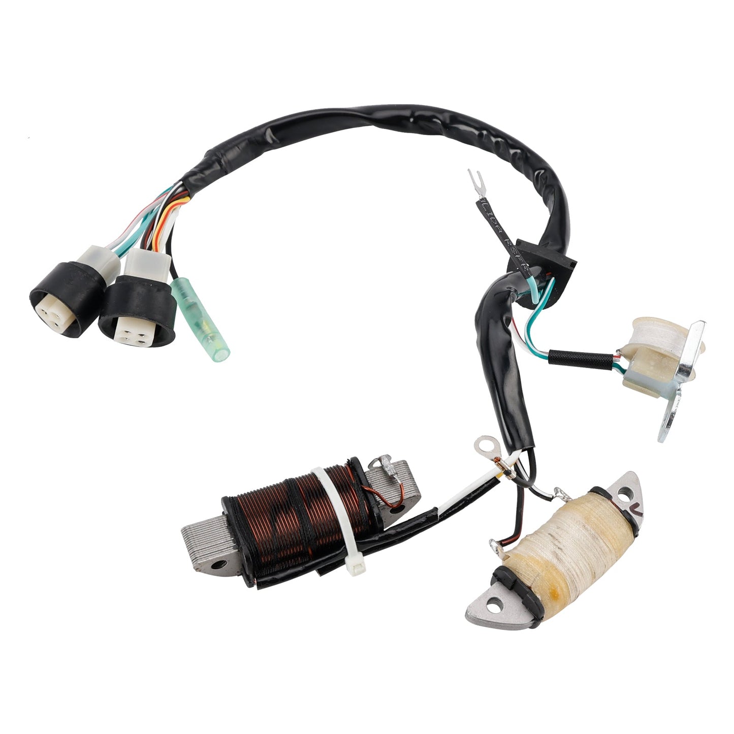 Yamaha YFM80 Badger Moto 4 1985-1988 Coil Stator 55X-85560-M0+Voltage Regulator 55X-81960-90+Gasket Assy 3GB-15451-00
