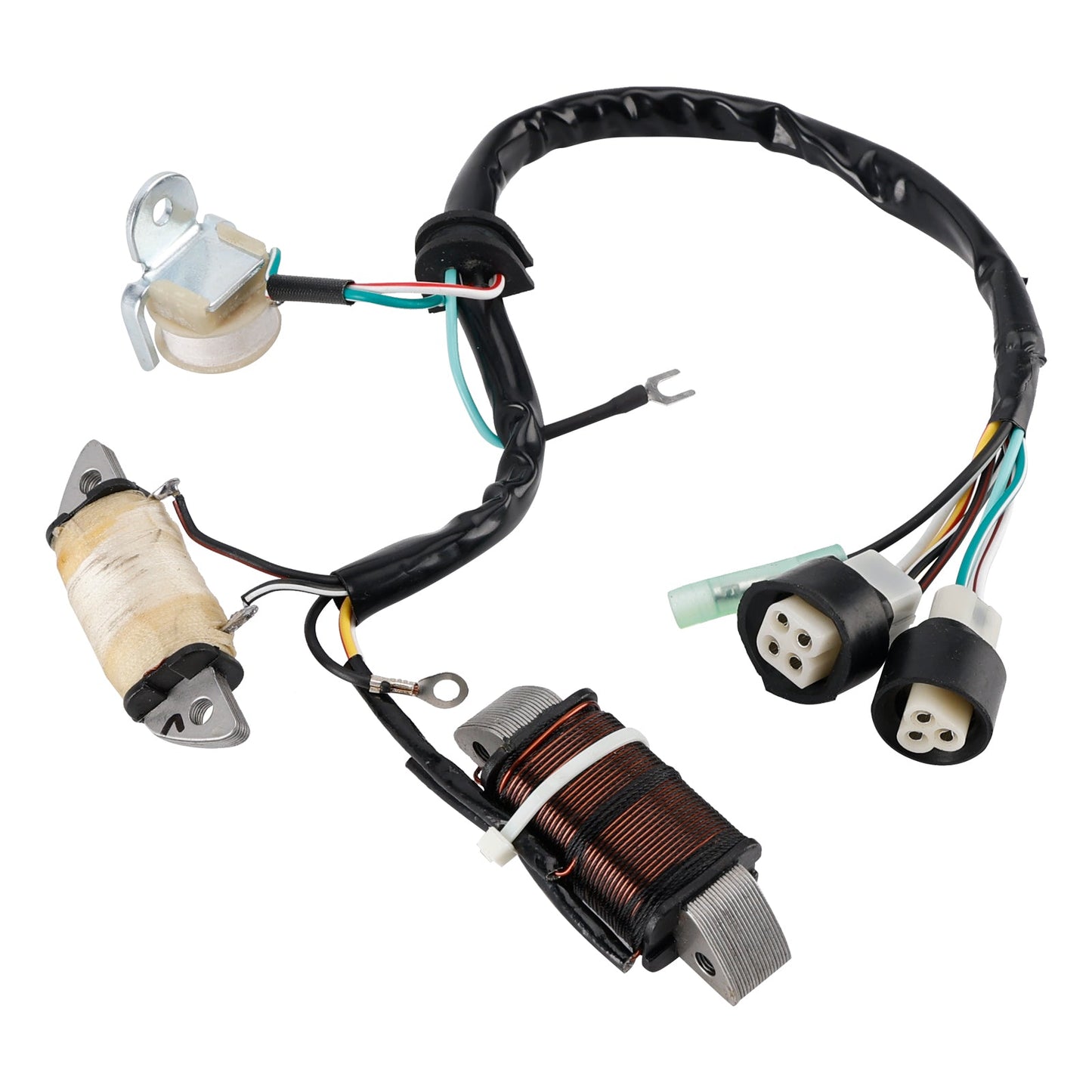 Yamaha YFM80 Badger Moto 4 1985-1988 Coil Stator 55X-85560-M0+Voltage Regulator 55X-81960-90+Gasket Assy 3GB-15451-00