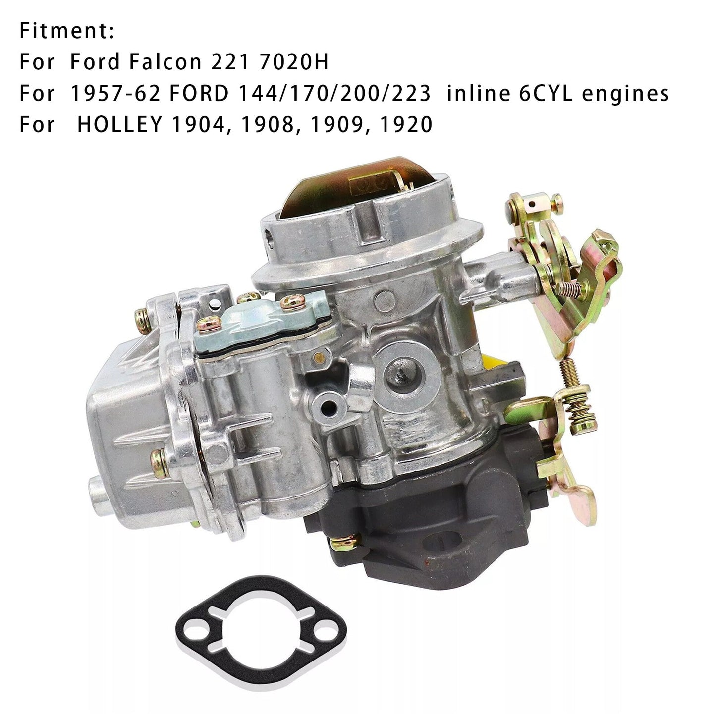 Carburateur monocylindre 100000018 pour moteur HOLLEY 1904, 1908, 1909 et 1920 Ford 6 cylindres