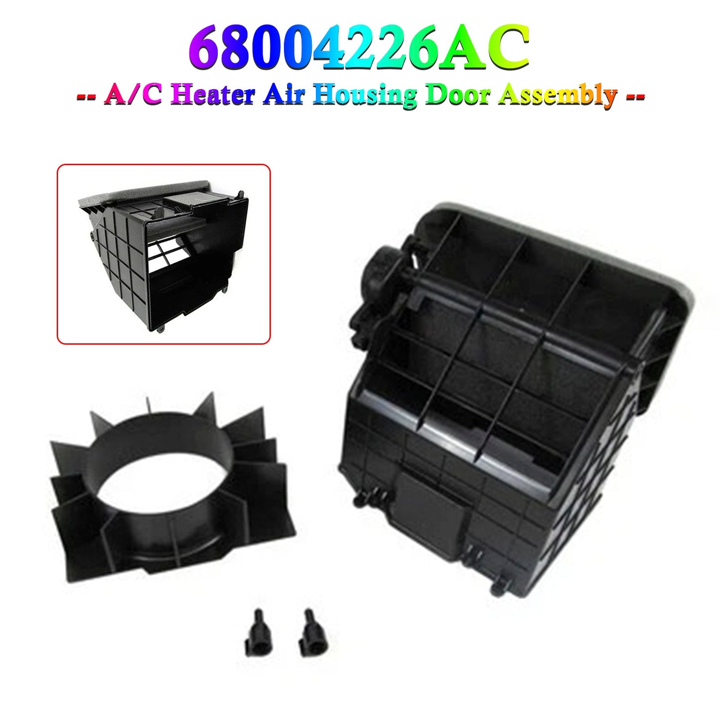 Conjunto de puerta de la carcasa del aire acondicionado, calefacción y aire acondicionado (2002-2010) Dodge Ram 68004226AC