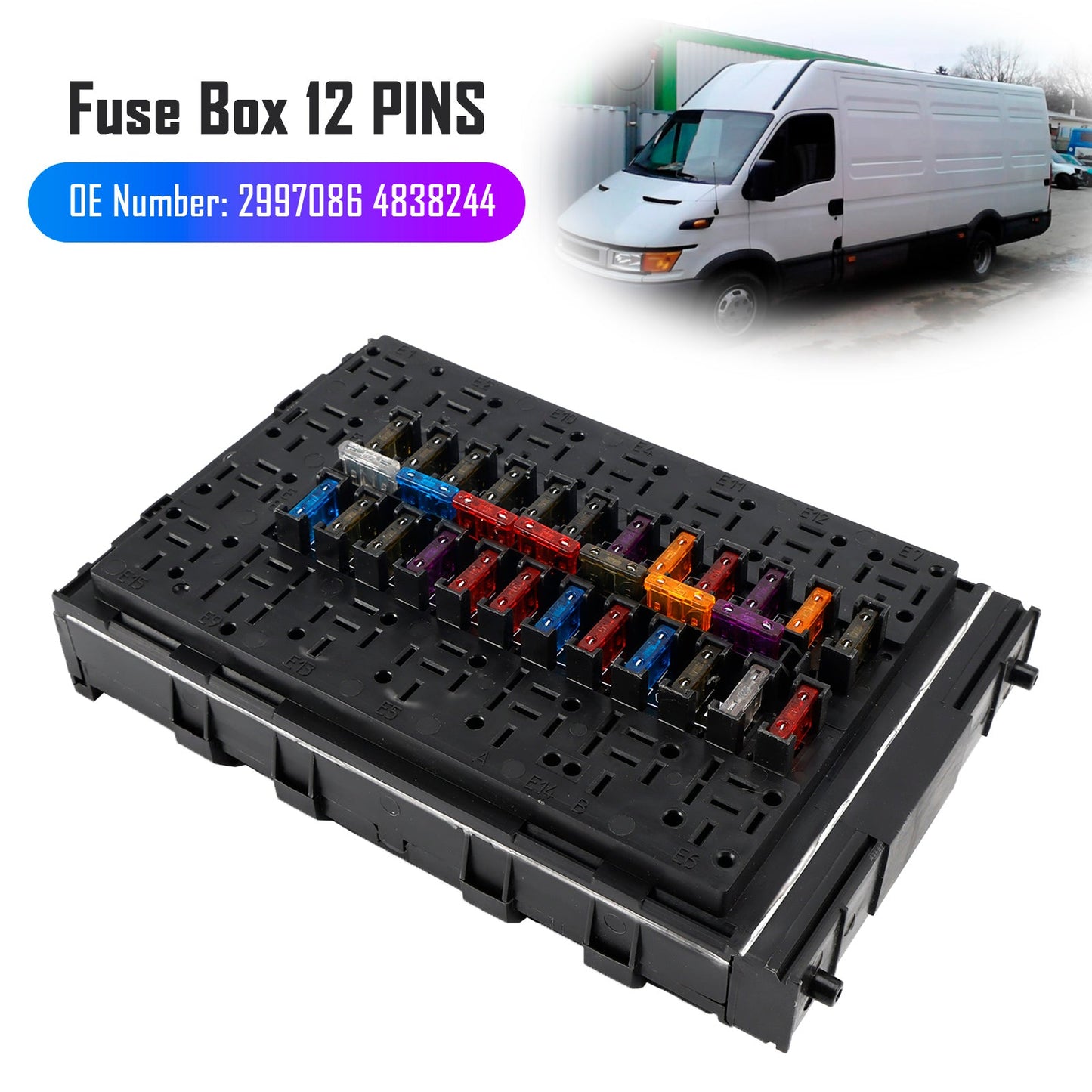 Iveco Daily II III Autobus Autocar 1989-2006 Fuse Box 2997086 4838244