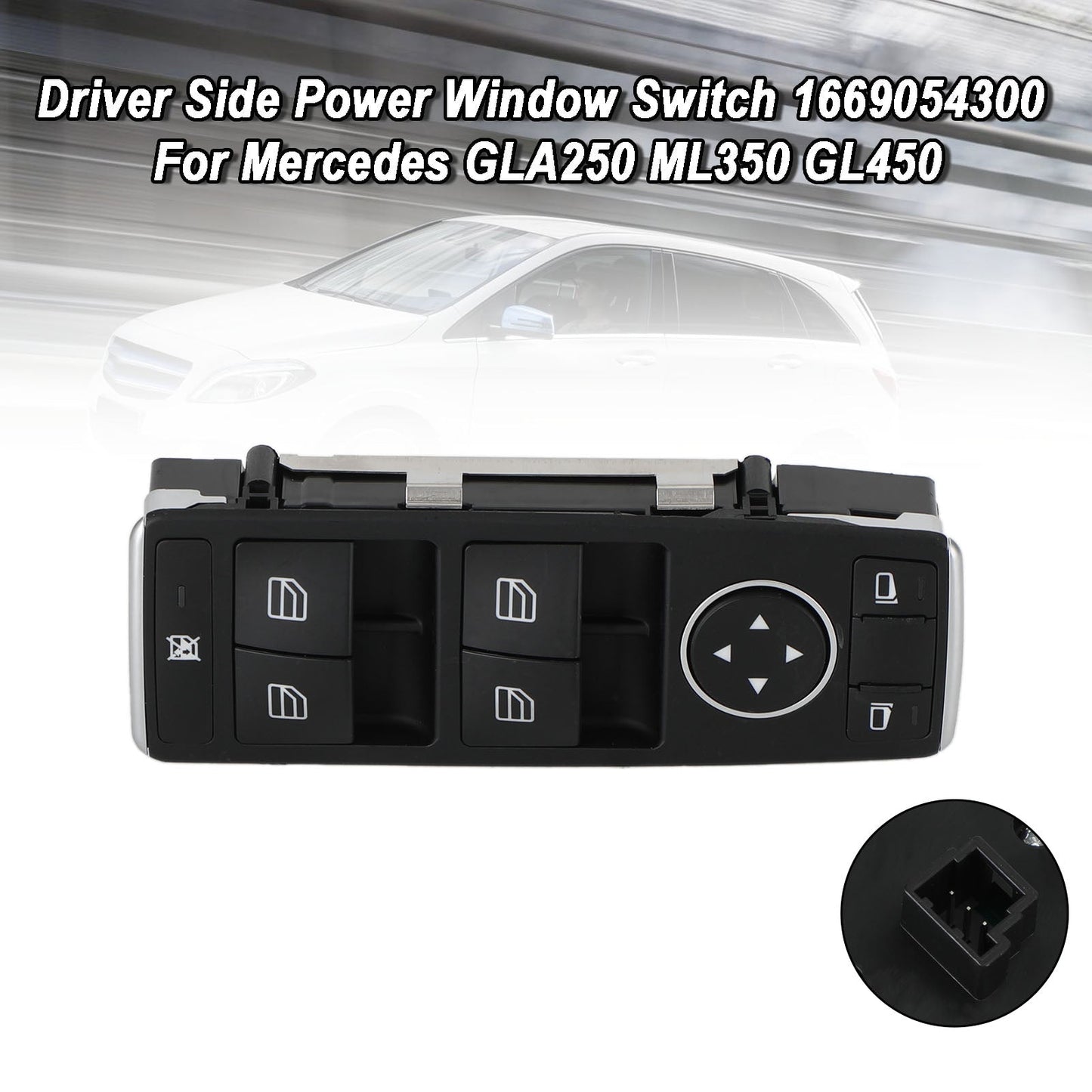 Interrupteur principal de lève-vitre électrique pour Mercedes-Benz W176 X156 C117 W166 1669054300