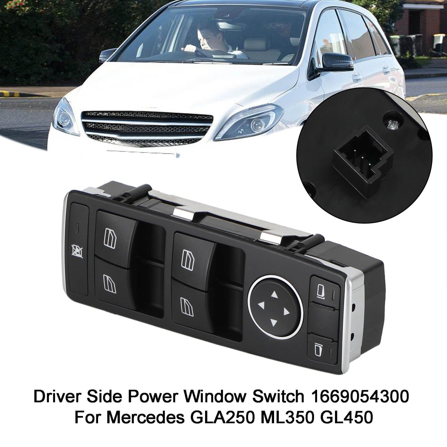 Interrupteur principal de lève-vitre électrique pour Mercedes-Benz W176 X156 C117 W166 1669054300
