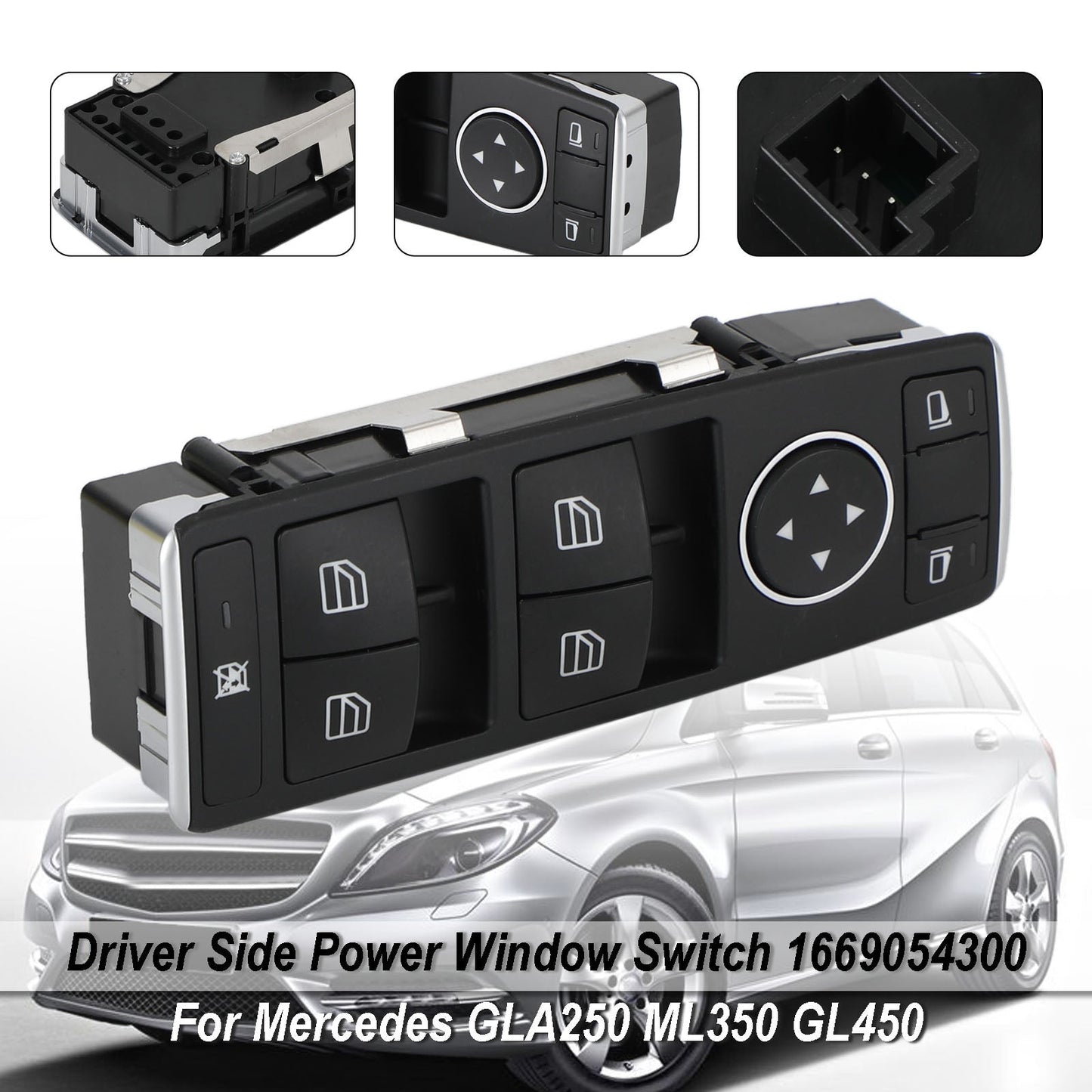 Interrupteur principal de lève-vitre électrique pour Mercedes-Benz W176 X156 C117 W166 1669054300