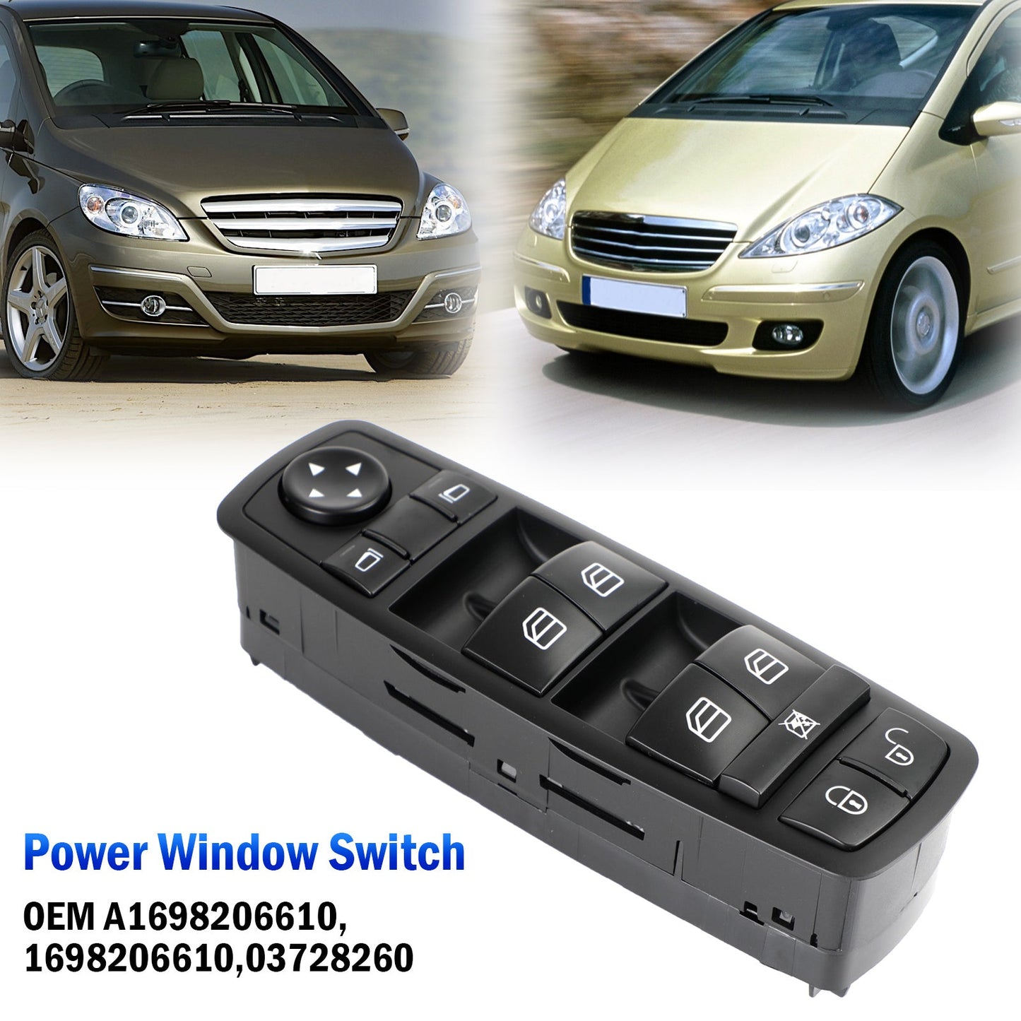 Interrupteur de vitre électrique principal Mercedes-Benz W169 W245 1698206610