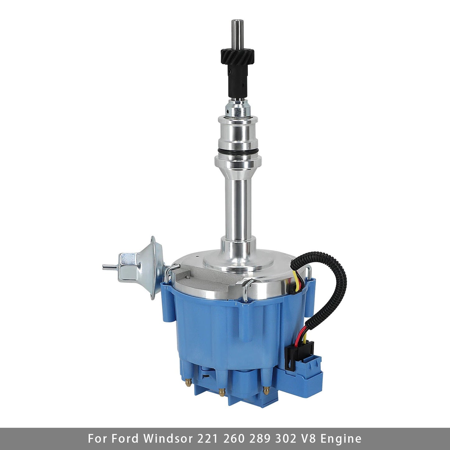 Distributeur d'allumage SBF Ford Small Block 260 289 302 à capuchon bleu avec bobine 65 000 tr/min 1030213