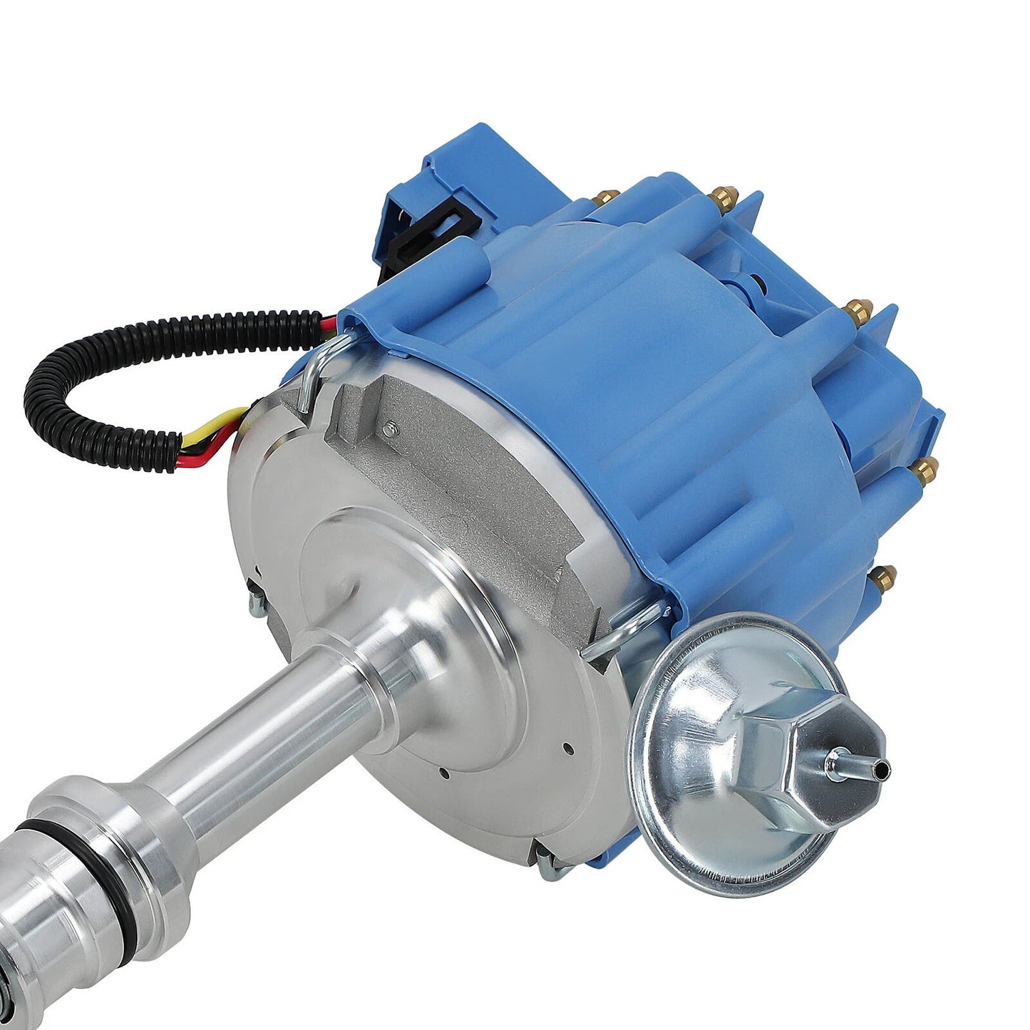 Distributeur d'allumage SBF Ford Small Block 260 289 302 à capuchon bleu avec bobine 65 000 tr/min 1030213