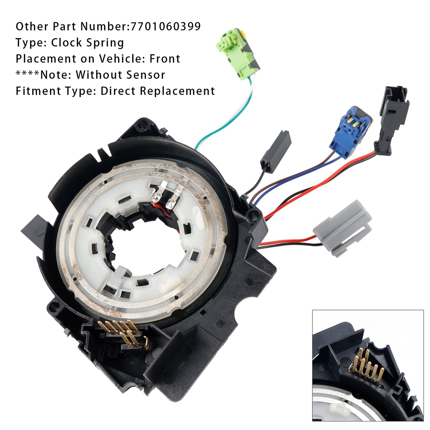 Ressort de volant pour Renault Scenic II Grand Scenic II 2003-2009 7701060399