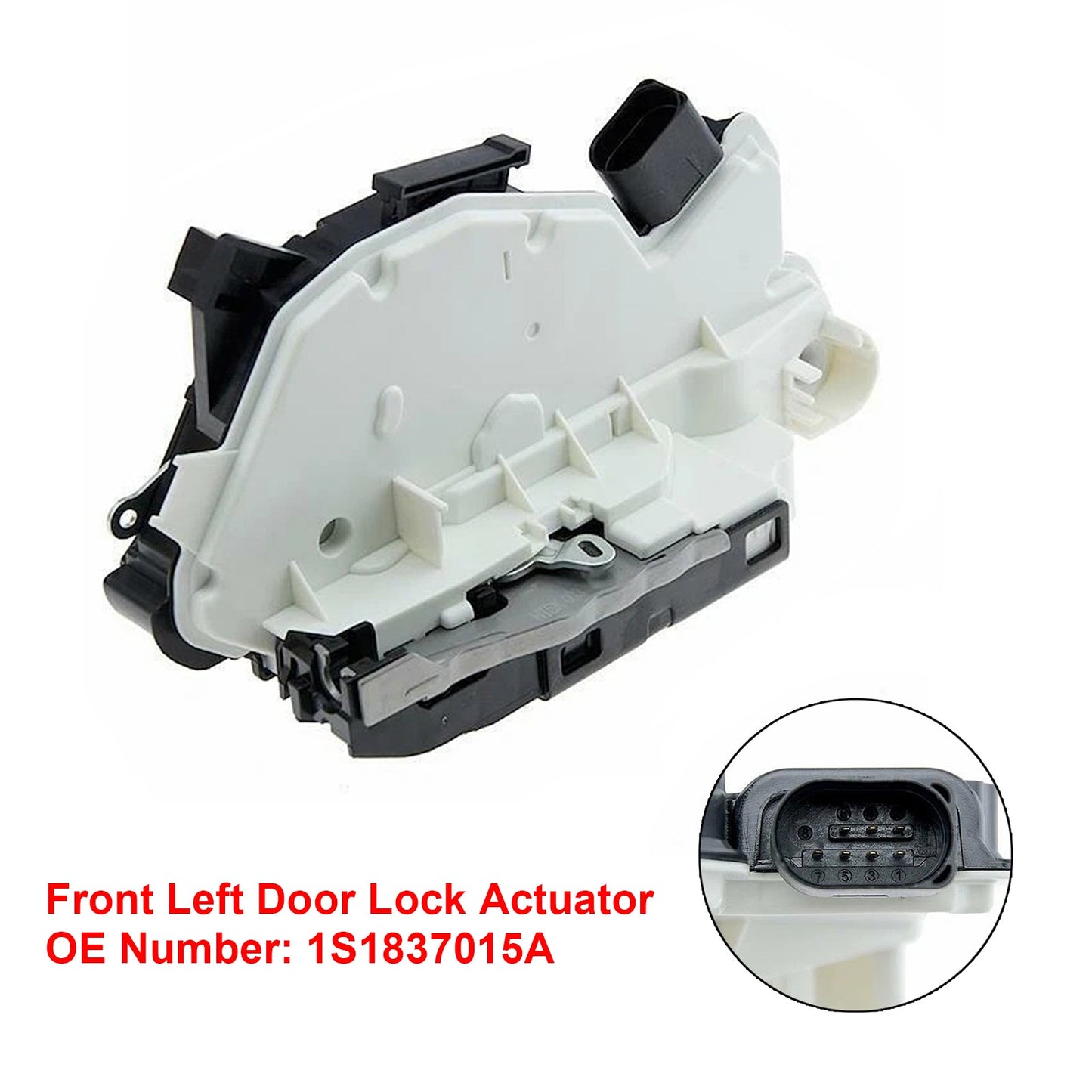 Actuador de cerradura de puerta delantera izquierda para Seat Mii, Skoda, Citigo y VW UP 1S1837015A