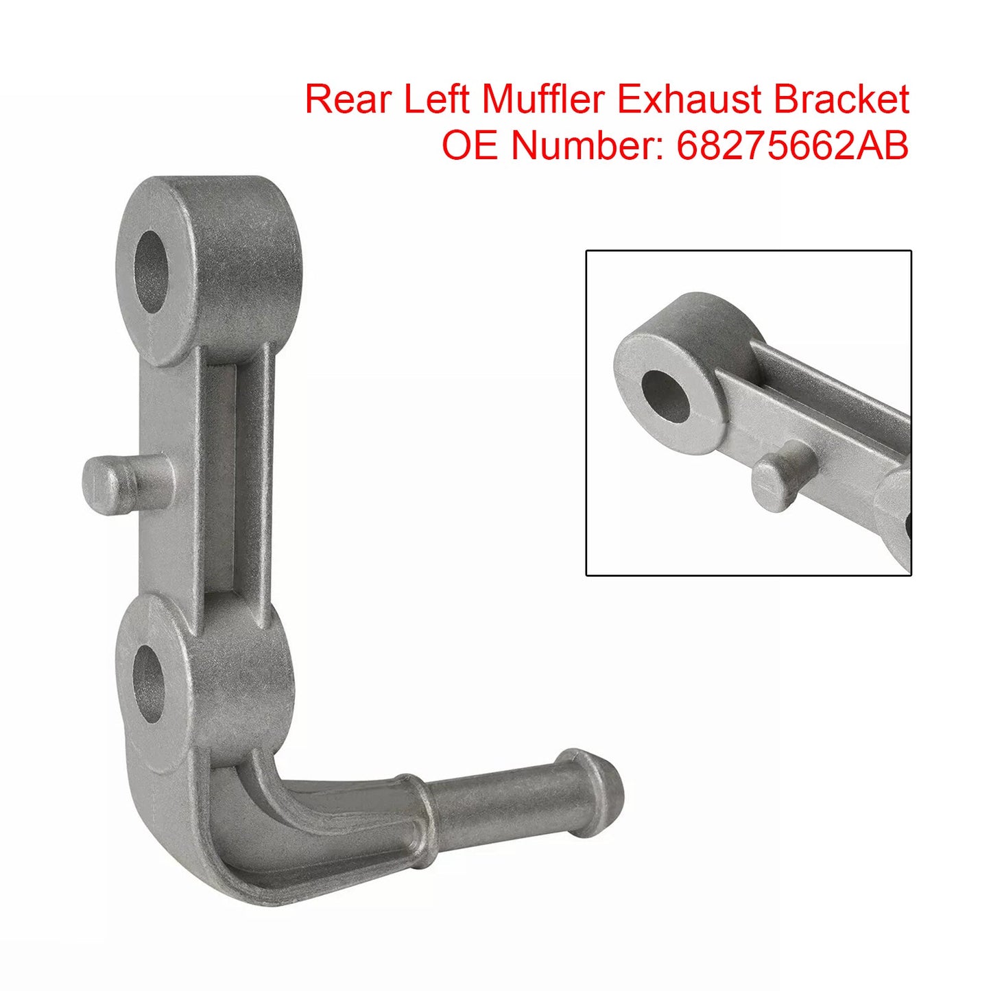 Support d'échappement arrière gauche pour Ram 1500 5,7 L et 6,2 L (2019-2024) 68275662AB
