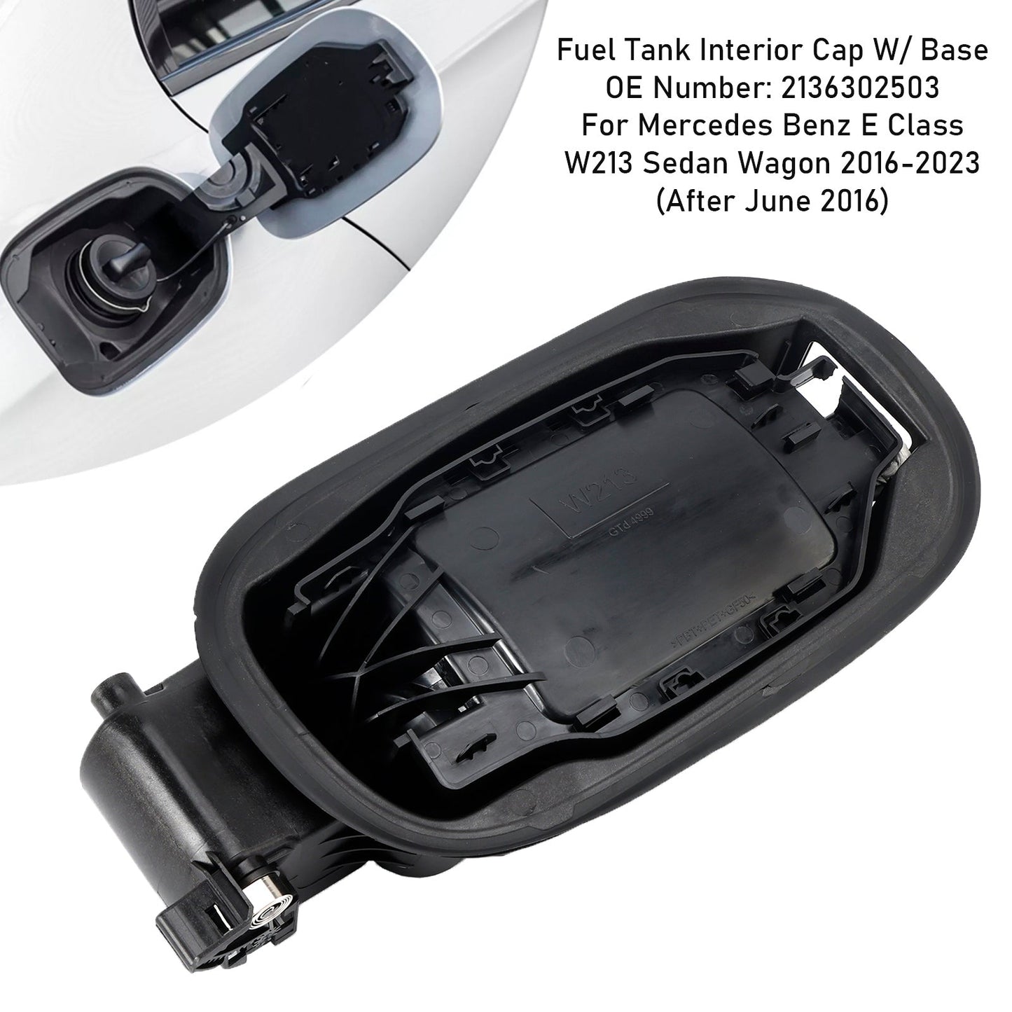 Mercedes E Class W213 2016-2023 Fuel Tank Interior Cap W/ Base 2136302503