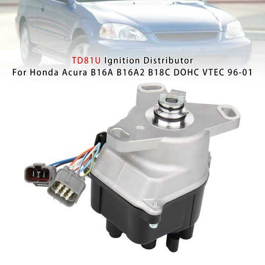 TD81U Ignition Distributor For Honda Acura B16A B16A2 B18C DOHC VTEC 96-01