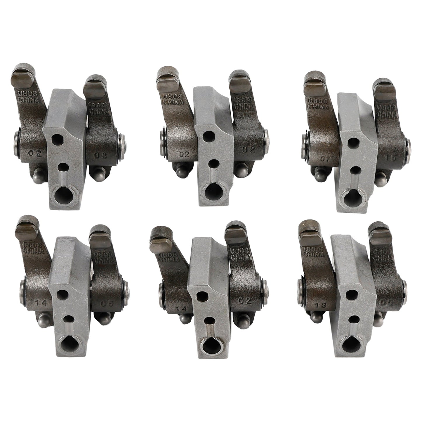 6PCS Intake Exhaust Rocker Arms Support Set 3934920 4089669 for Cummins Dodge 5.9L 12V