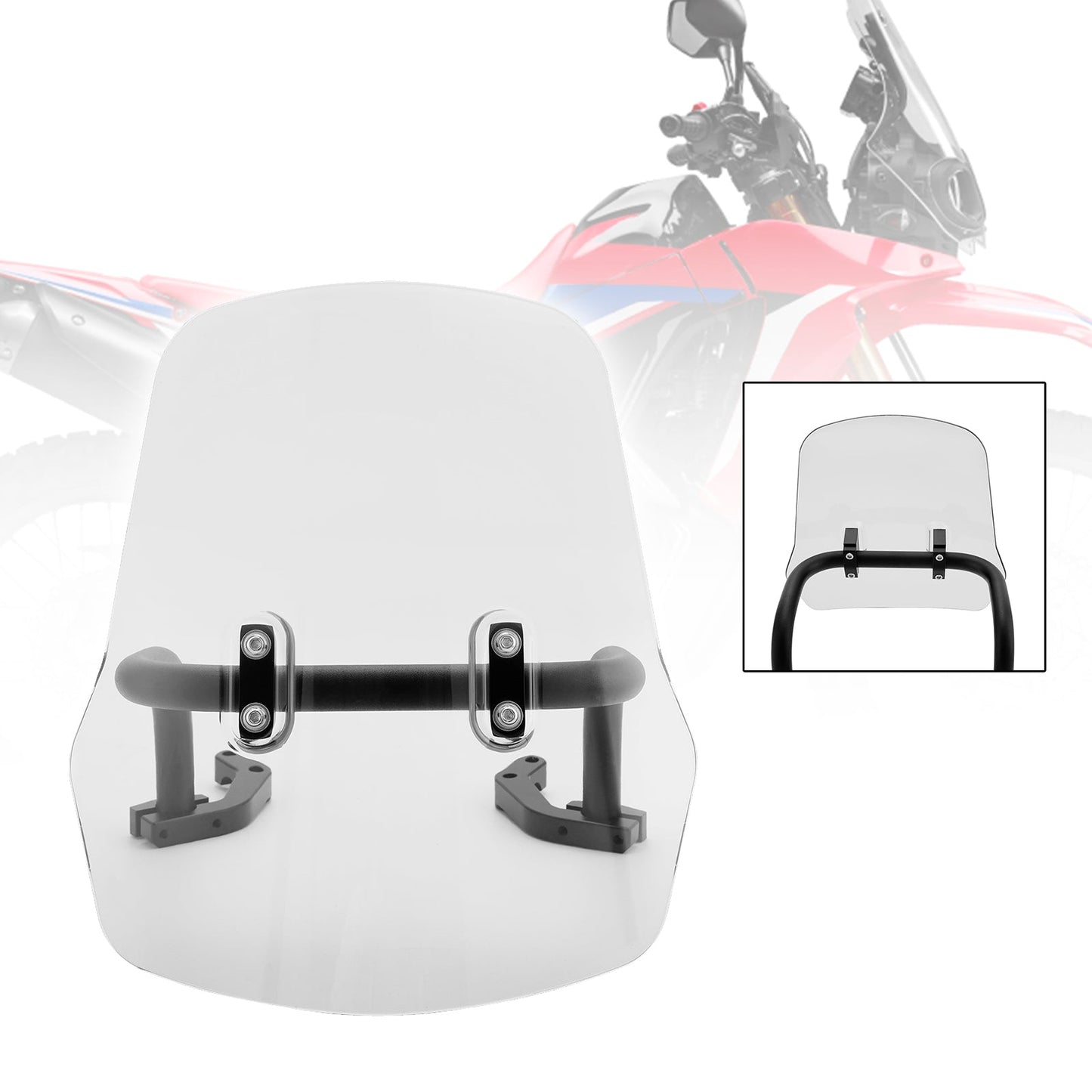 Pare-brise + support pour HONDA CRF250L/S CRF250M CRF300L 2021-2022