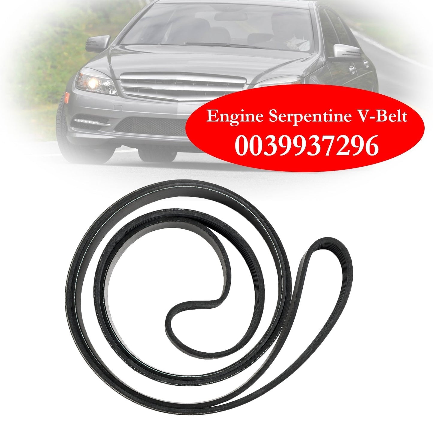 2006-2007 Mercedes-Benz C280 Engine Serpentine V-Belt 0039937296 0019931896 6PK2397