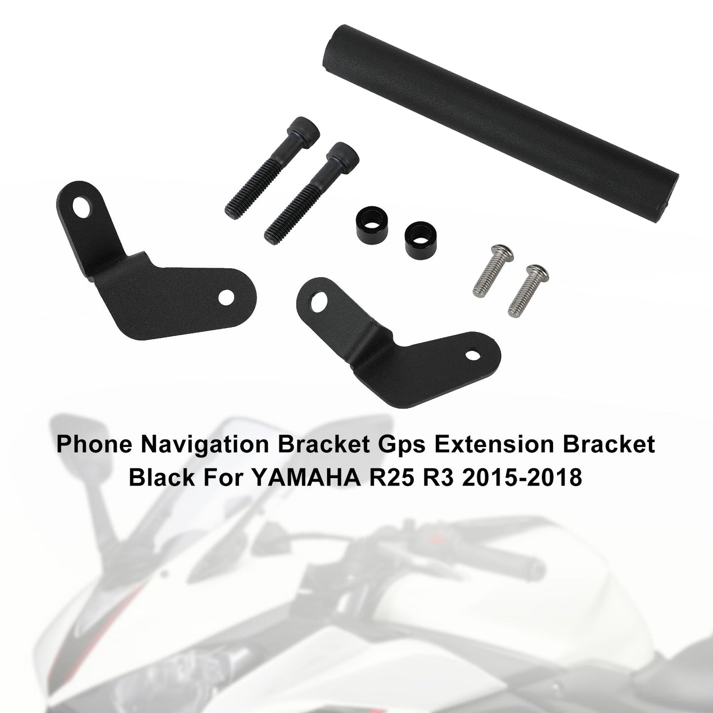 Support de navigation GPS noir pour Yamaha R25 R3 2015-2018
