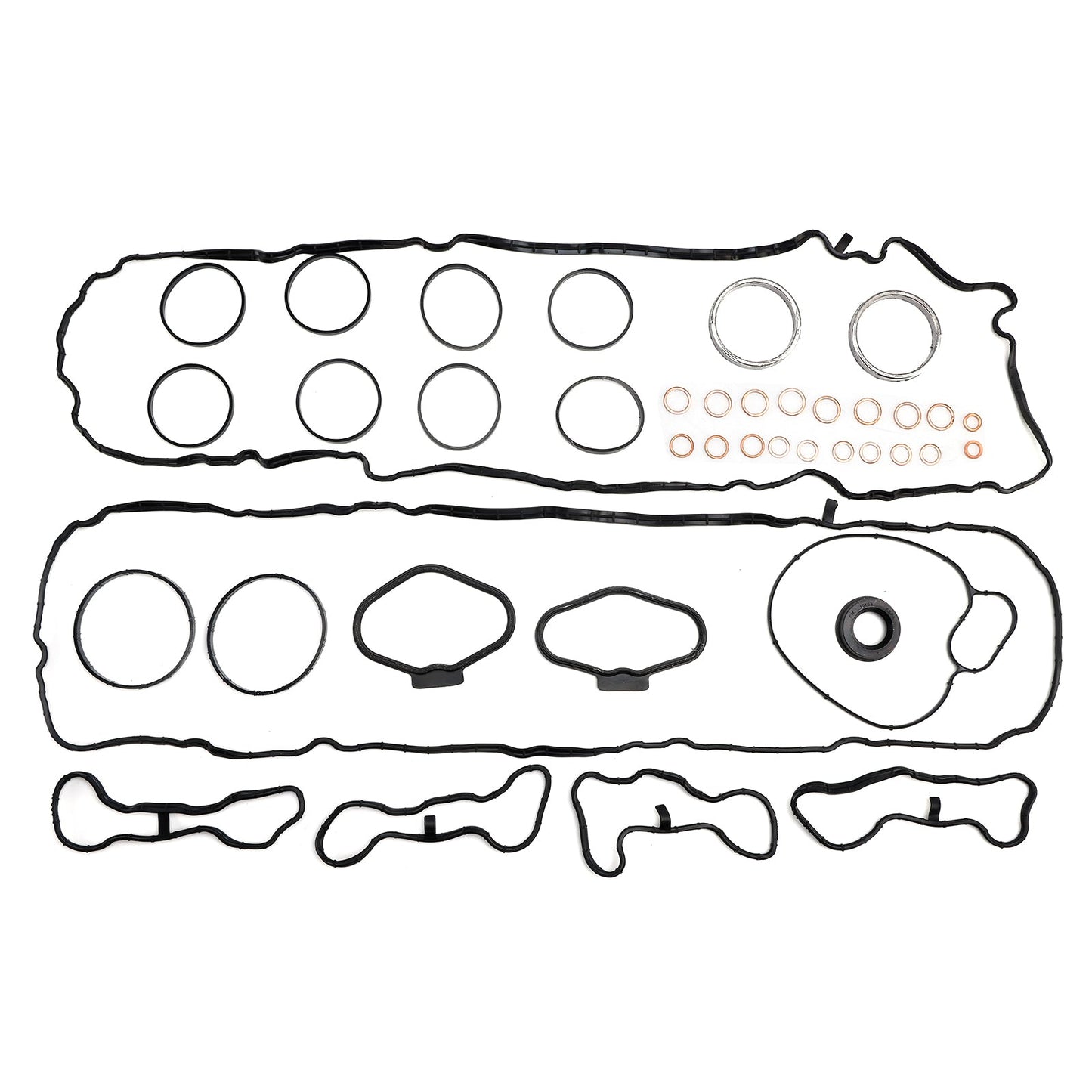 2014-2018 F85 / S63R 2014-2019 F86 / S63R BMW X5 X6 M 11127614700 11127614701 Engine Overhaul Rebuild Seals Gaskets Kit F85 F86 4.4T V8 S63R