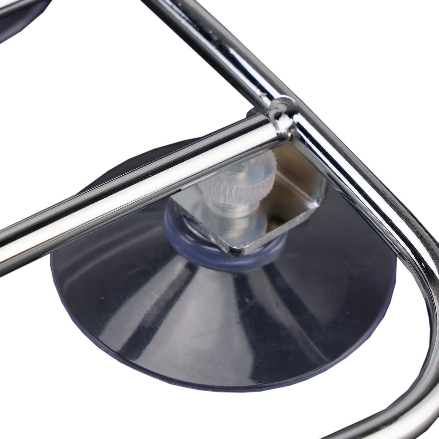 Universal Parcel Tank Rack Polished Carrier w/Suction Cups For Bobber Cafe Racer