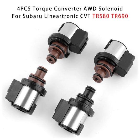 Subaru Lineartronic CVT TR580 TR690 31706AA030 4PCS Torque Converter AWD Solenoid
