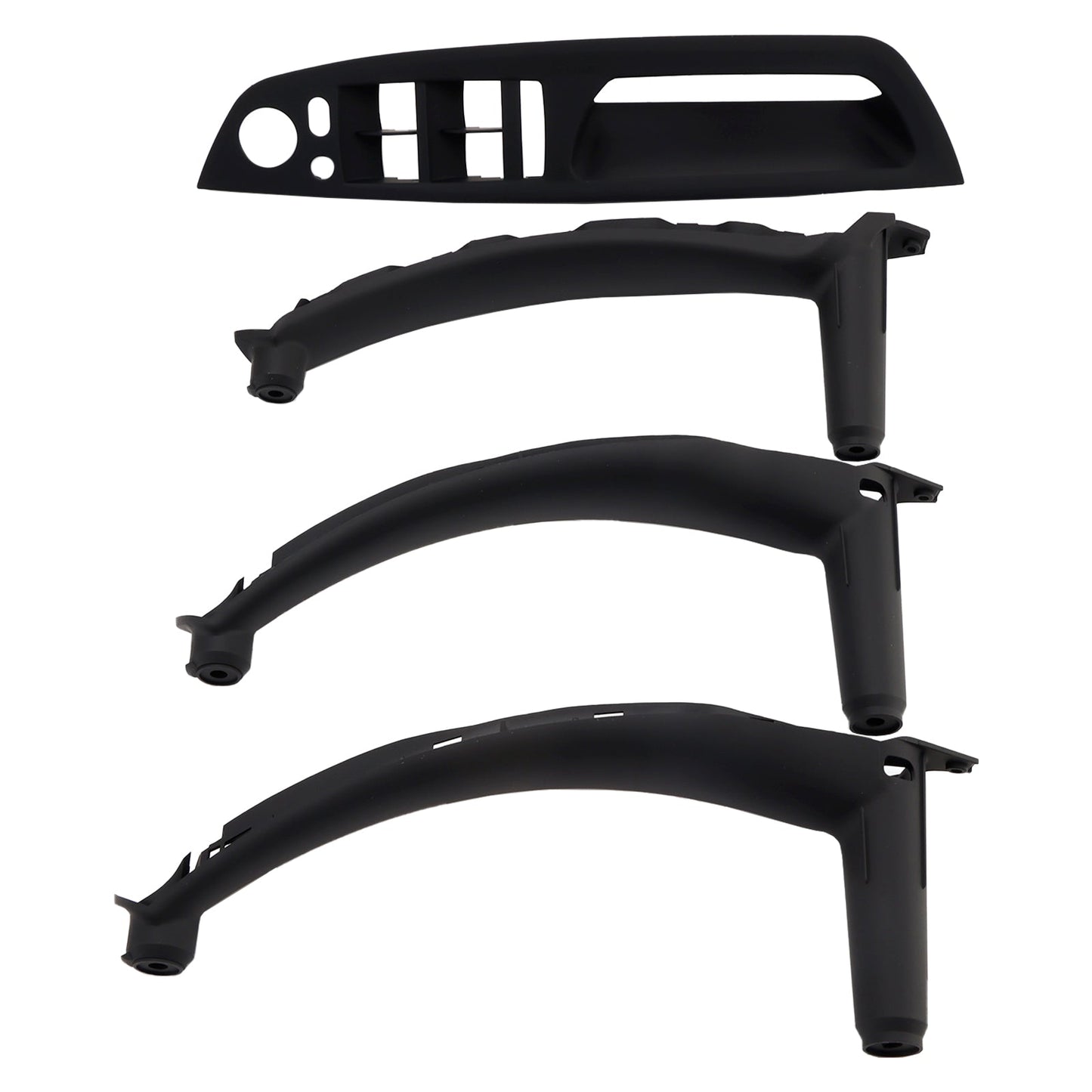 4pcs Black Inner Door Panel Handle Pull Trim Cover For BMW E70 X5 E71 X6 07-14
