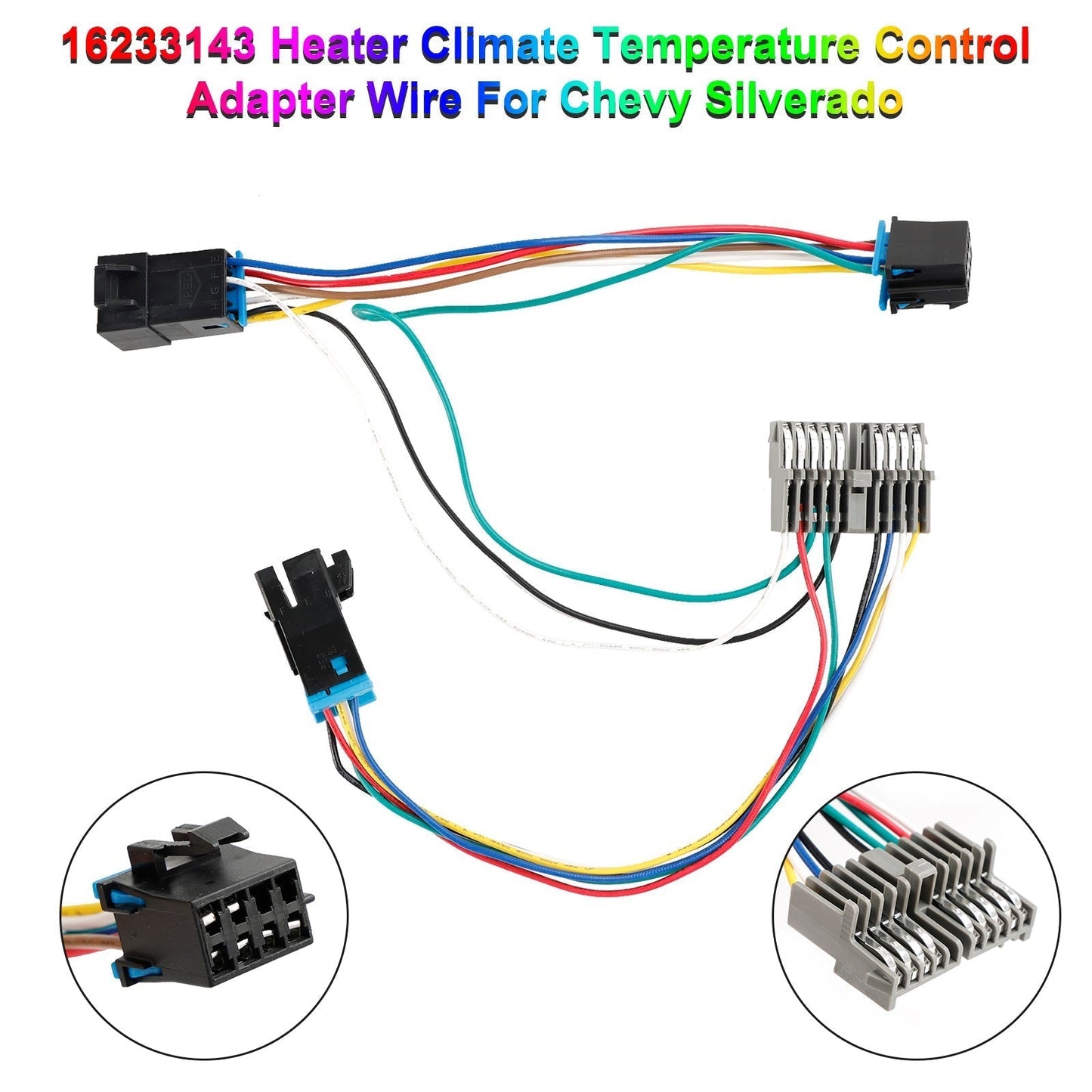 1995 For Chevy K1500 K2500 K3500 Heater Climate Temperature Control Adapter Wire 16233143 9378815