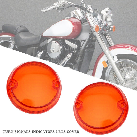 Yamaha Kawasaki Vulcan 1500 VN Turn Signals Indicators Lens Cover Assosary