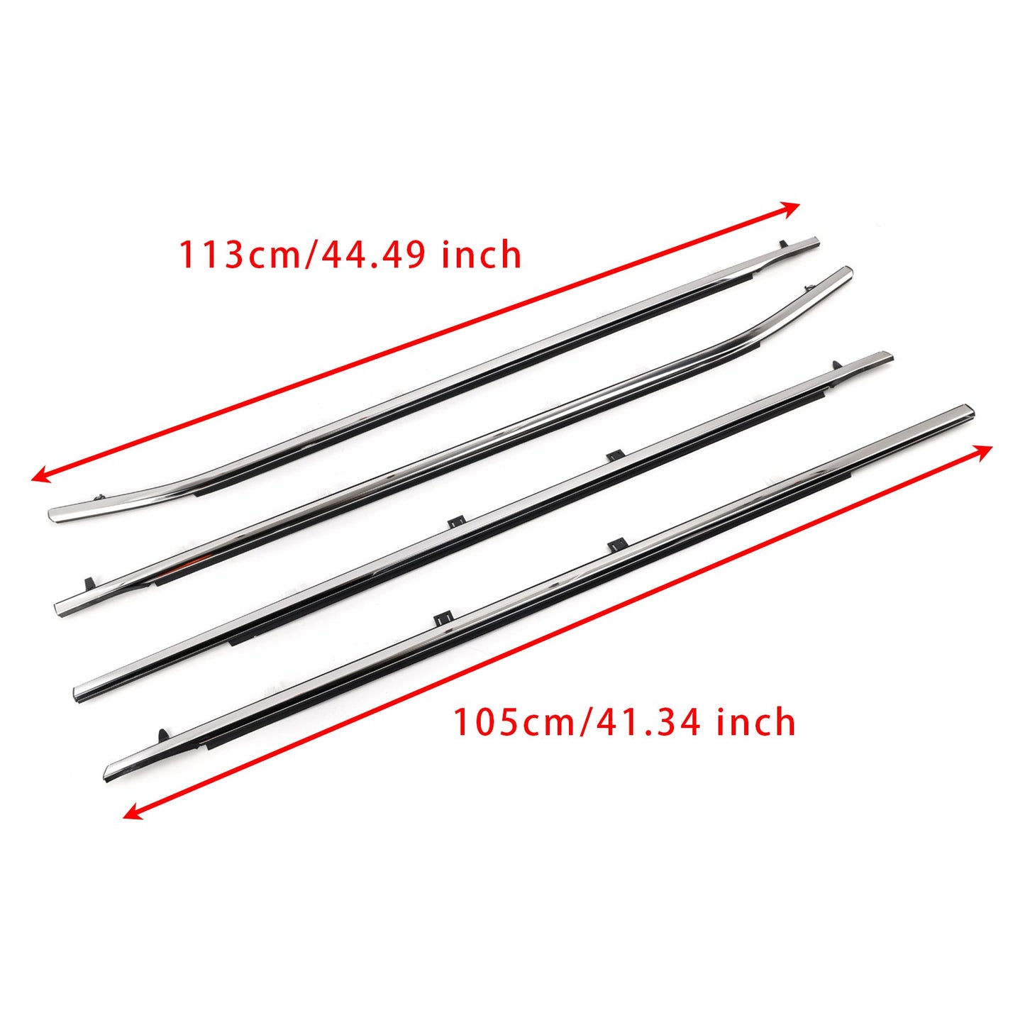 2011-2017 Odyssey 4PCS Weatherstrips Seal Door Belt Molding 72410TK8A11 72450TK8A11