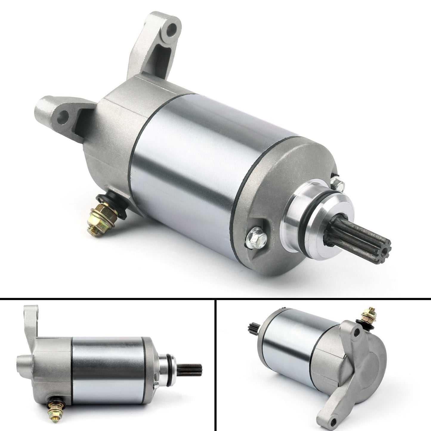 Démarreur de moteur Suzuki 04 pour Suzuki VZ800 Marauder SV650 (ABS) V-Strom 07-17 SFV650 Gladius 09-15 Argent Assosary