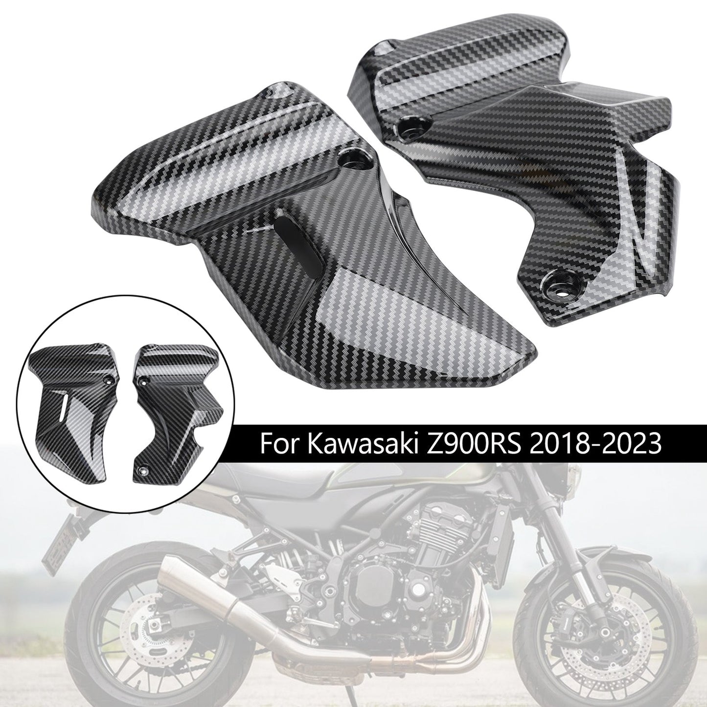 Panneau de garniture latérale de réservoir d'essence pour Kawasaki Z900RS 2018-2023
