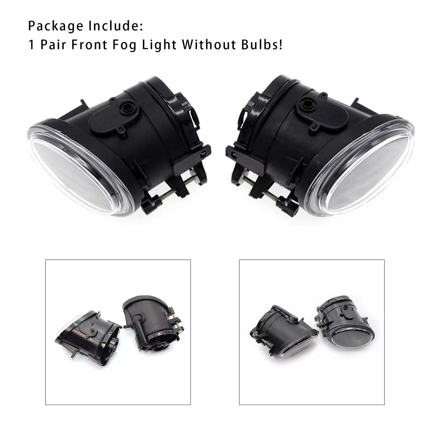 Paire de feux antibrouillard avant sans ampoules pour BMW E46 Coupé et Cabriolet 330CI avec pack ZHP 2004-2006 63177894017 63177894018
