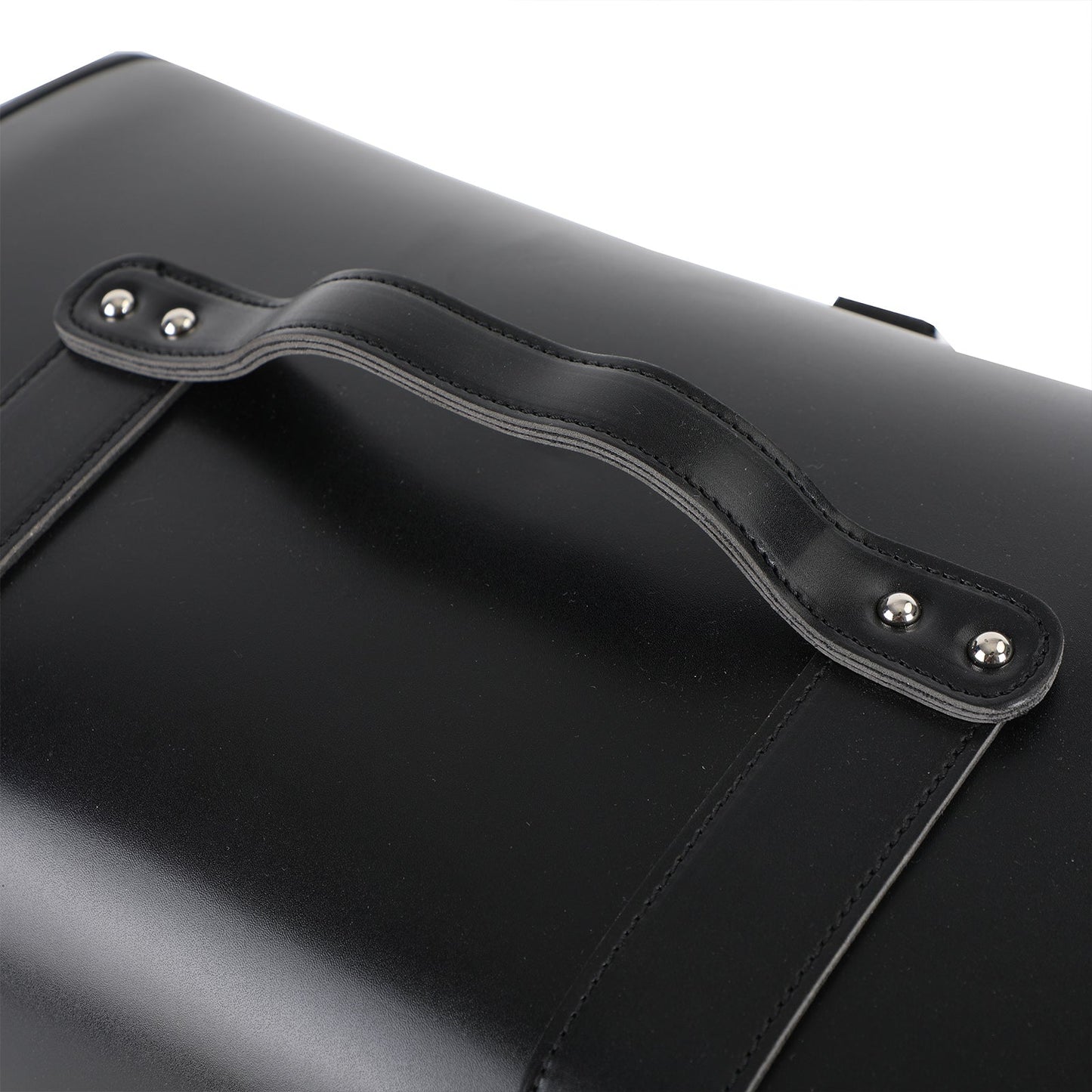 Sacoche latérale à outils pour bras oscillant solo en cuir PU pour moto