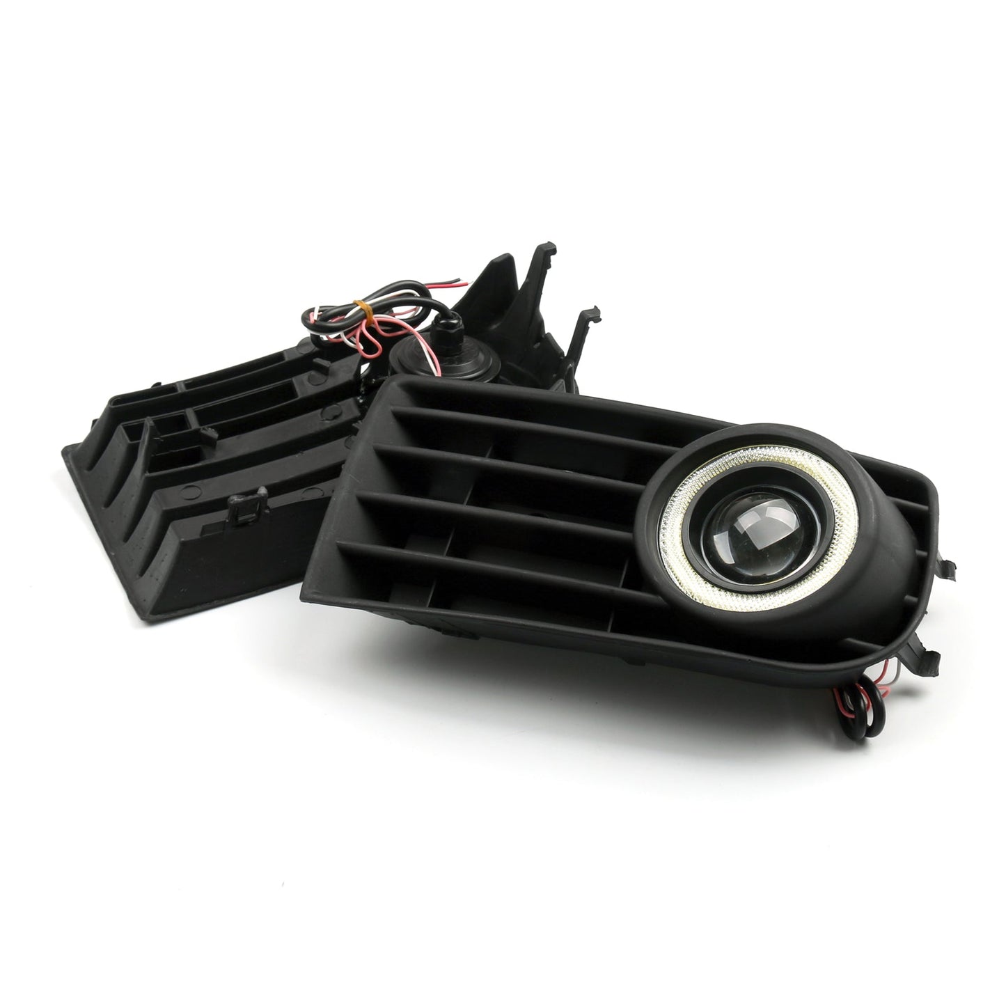 Lot de 2 phares antibrouillard avant Angel Eyes + calandre pour VW Golf 5 MK5 Rabbit 2003-2009