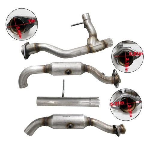 2011-2014 F150 3.5L Ford 53969 50495 Driver and Passenger Side Catalytic Converter