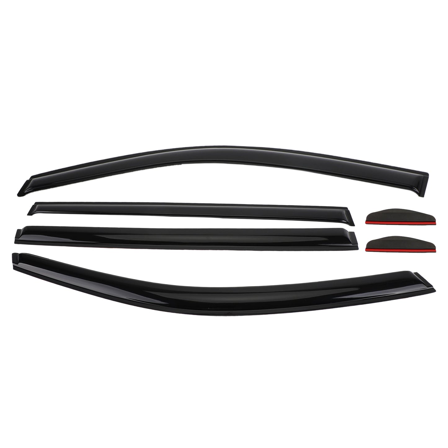 Kit de 6 viseras protectoras para ventana de coche, parasol y lluvia, para Toyota RAV4 2013-2018