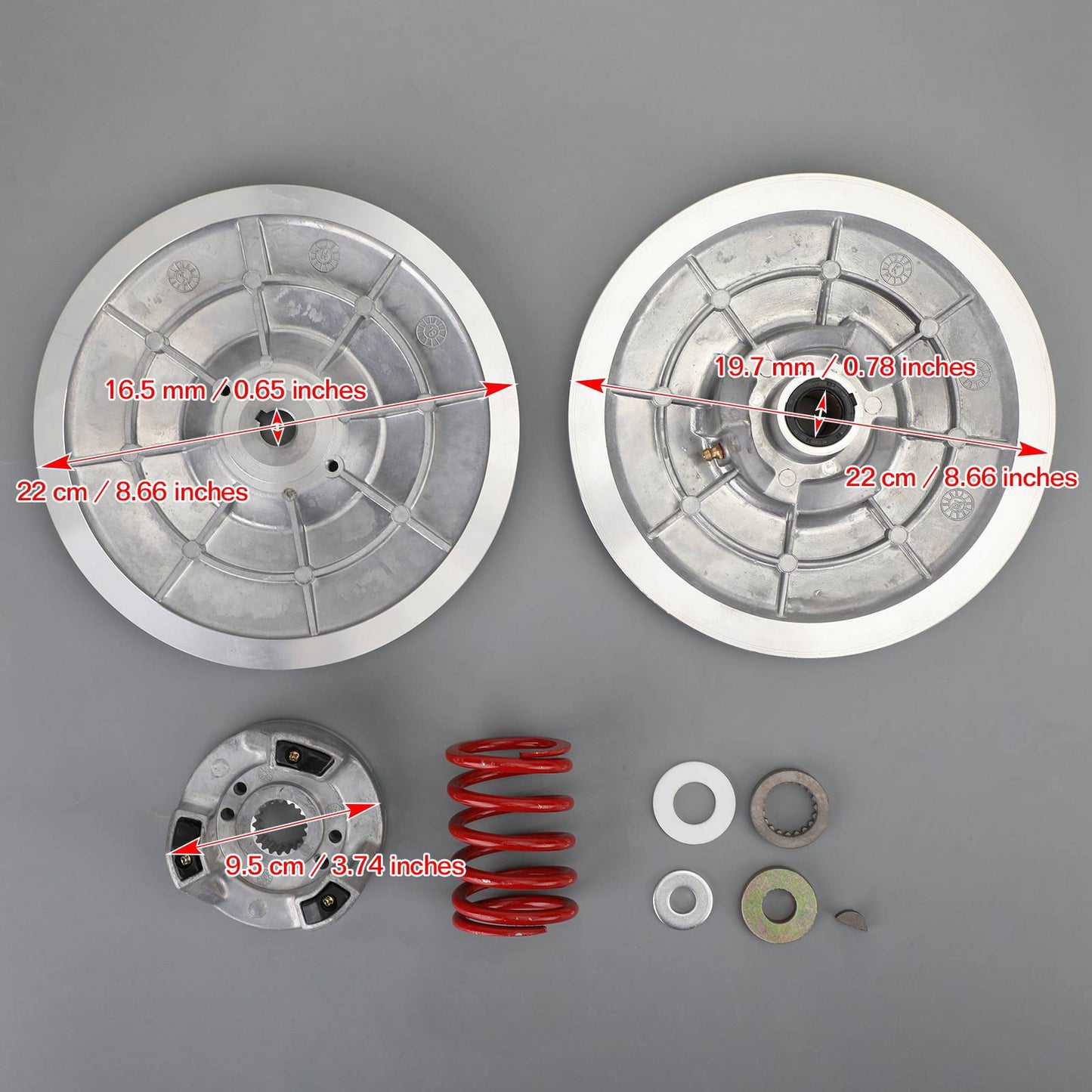 Embrayage secondaire pour voiturette de golf Yamaha G2, G8, G9, G11, G14, G21, G28 (1985-2007)