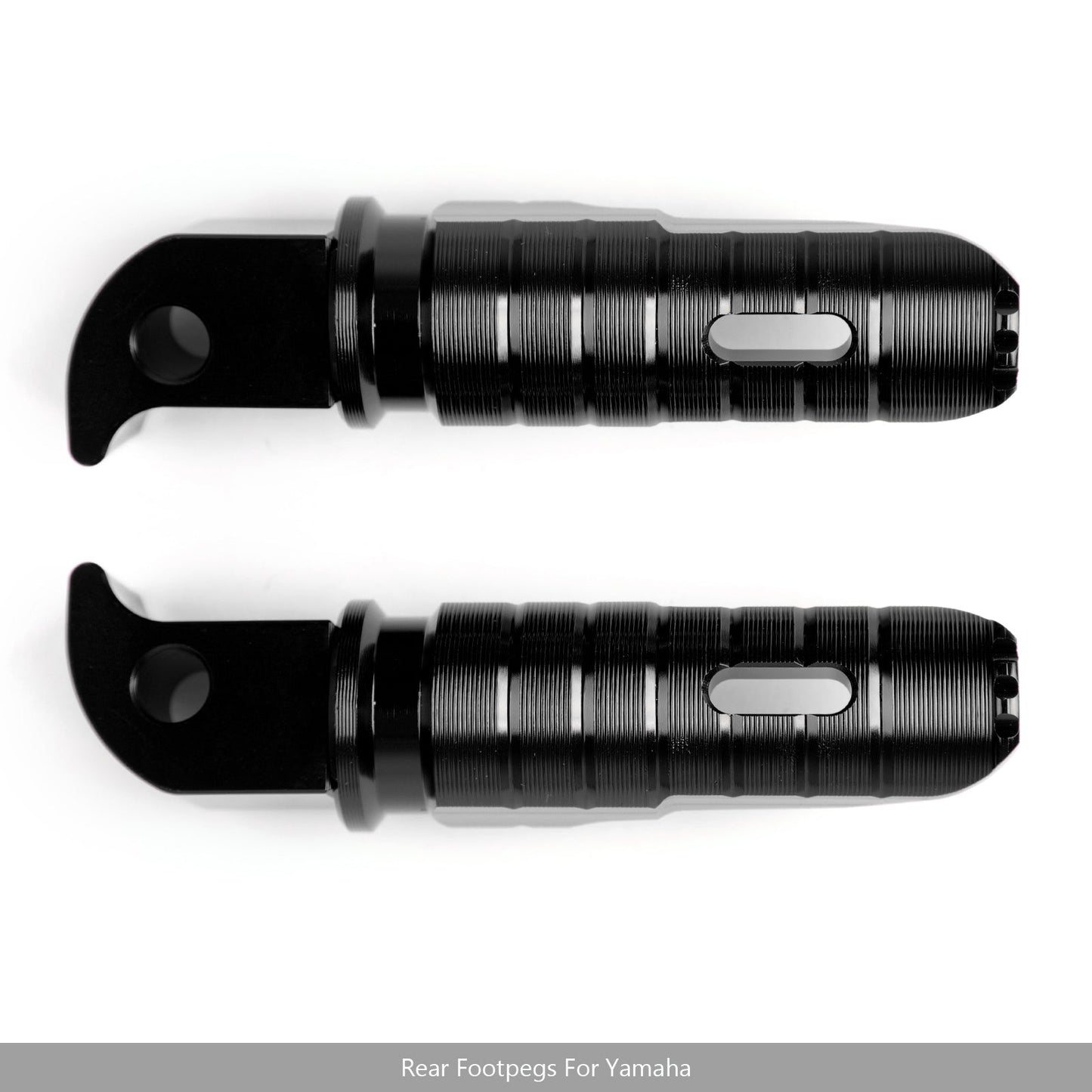 Repose-pieds arrière noirs pour Yamaha MT-10, FZ-10, MT-09, FZ-09, MT-07, FZ-07, YZF R3, R25