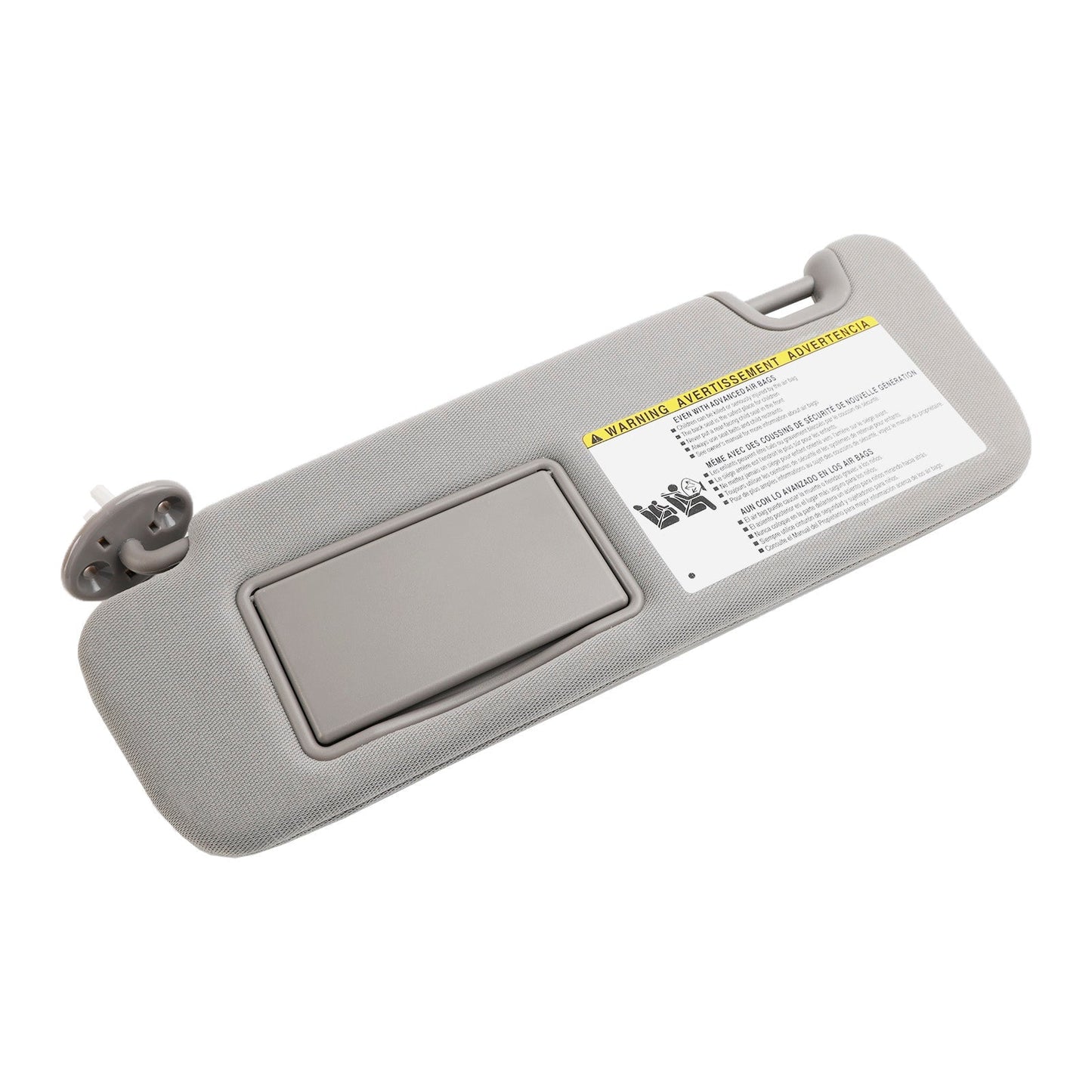 Pare-soleil gauche avec vanité gris clair pour Toyota Highlander 2014-2019 74320-0E074-B0