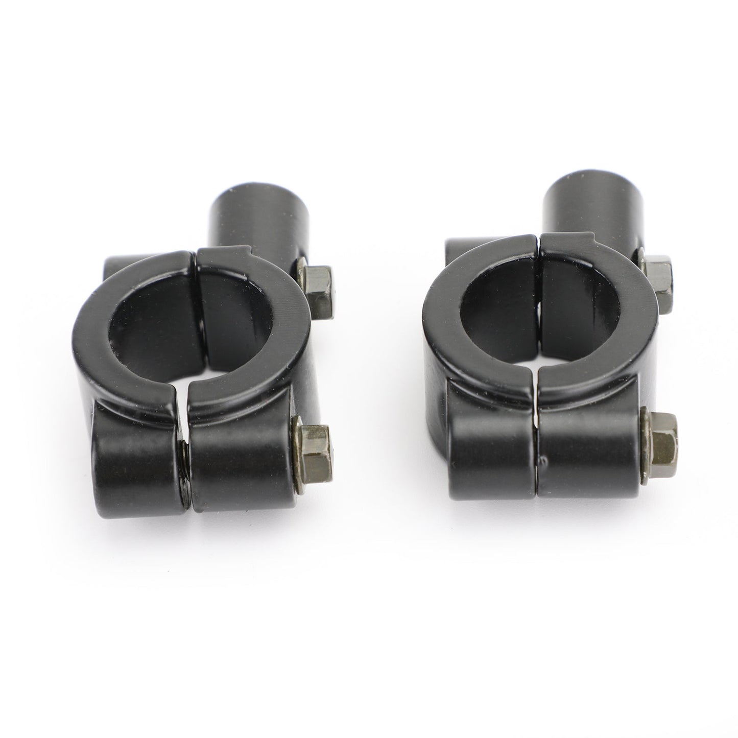Adaptateur de rétroviseur de guidon de moto 7/8" avec support de fixation à pince 8 mm CW en aluminium