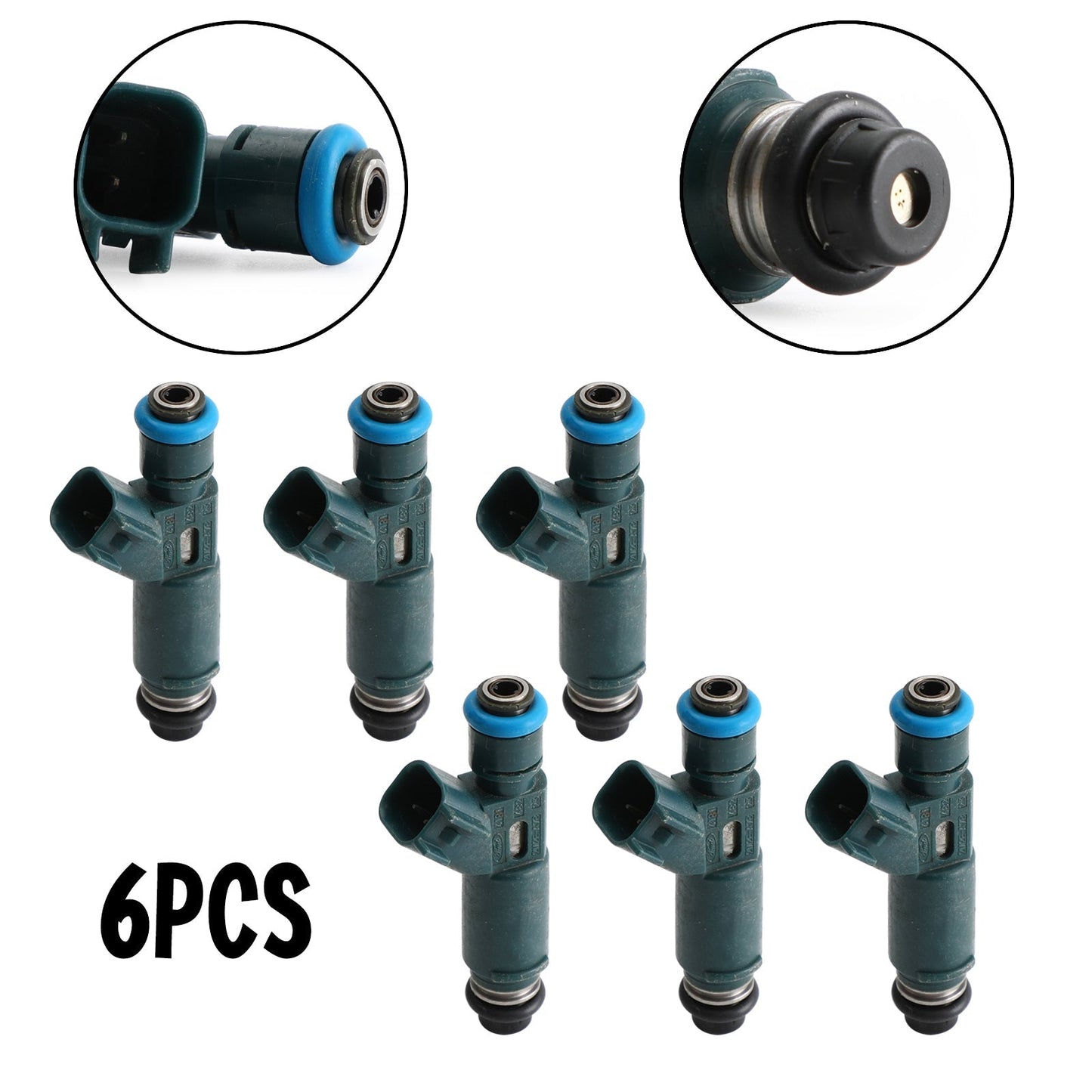 6 inyectores de combustible 2M2E-A7B compatibles con Mazda 6 MPV 3.0L 2002-2008 2M2EA7B
