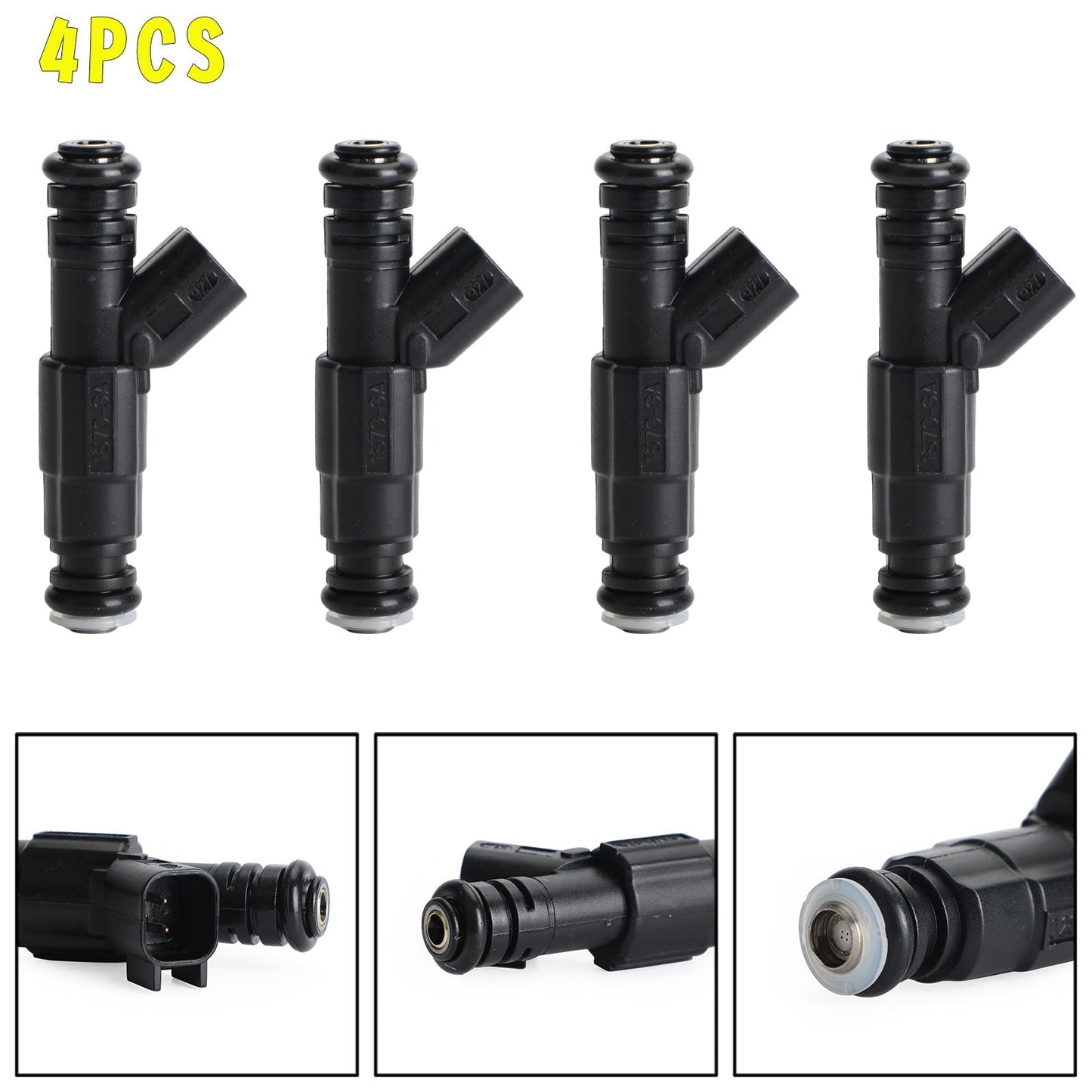 Lot de 4 injecteurs de carburant 0280156154 1S7G9F593GA pour Ford C-MAX Fiesta Focus Mondeo 1,8 L 2,0 L
