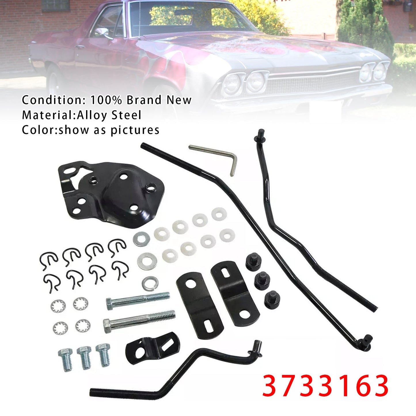 1966 442 w/o Console Muncie / GTO 4 speed Shifter Linkage Kit 3733163