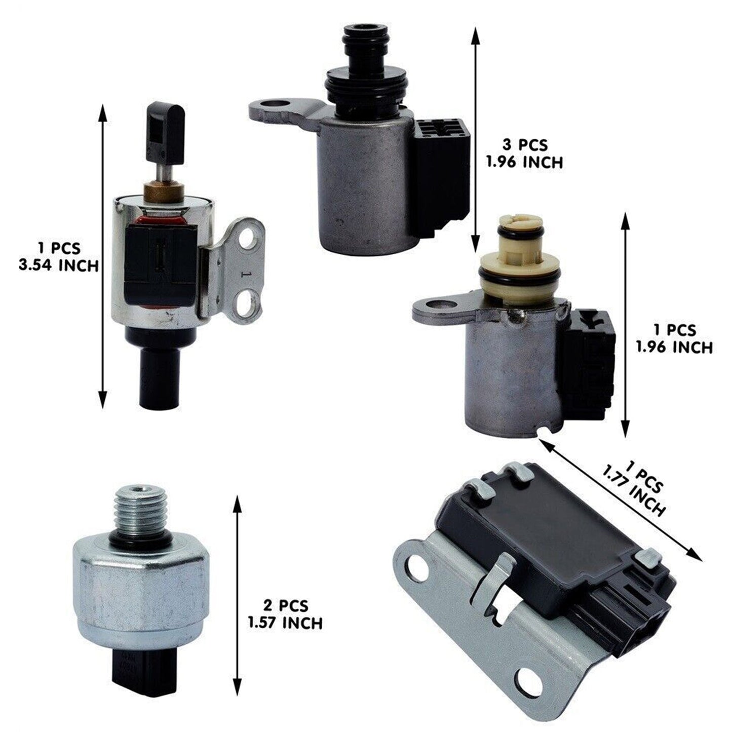 2009-2010 Nissan Rogue L4 2.5L AWD QR25DE Engine CVT Transmission Solenoid Valve Kit 33446-JF011 203452A 33435J Generic