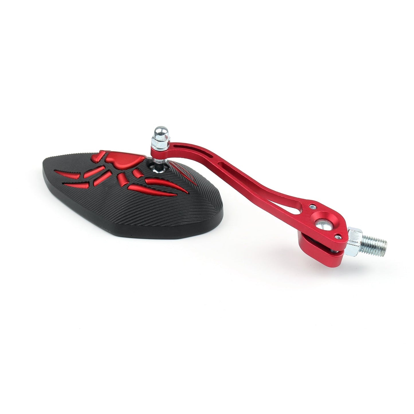 Rétroviseurs latéraux réglables universels pour moto Spider, 8 mm et 10 mm, rouges