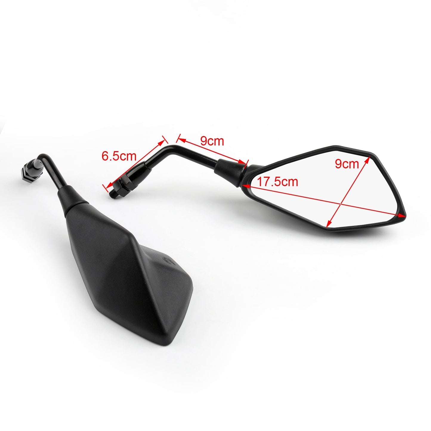 10mm Rearview Mirrors For Kawasaki ER650 ER-6N 12-16 ZR800 Z800 13-16 Z250SL