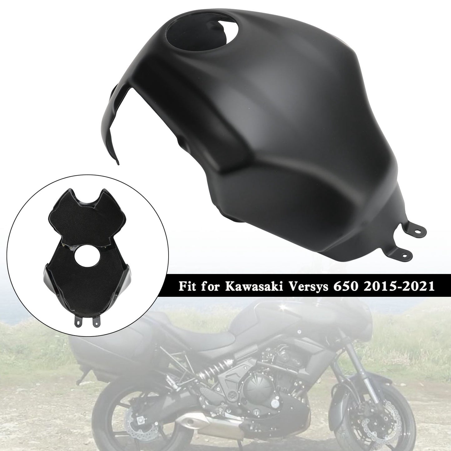 Protection de carénage de couvercle de réservoir d'essence pour Kawasaki Versys 650 2015-2021