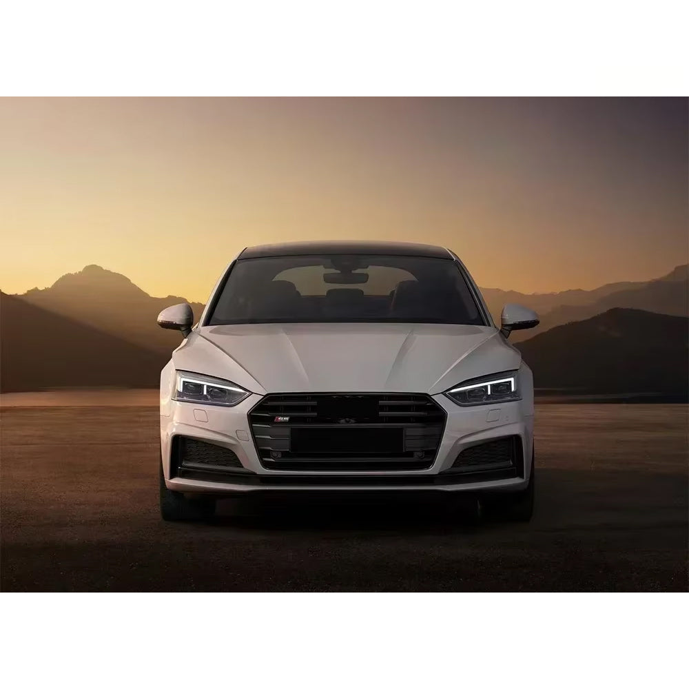 Parrilla de parachoques delantera estilo Audi A5 S5 F5 a RS5 2017-2019, rejillas superiores de alta calidad