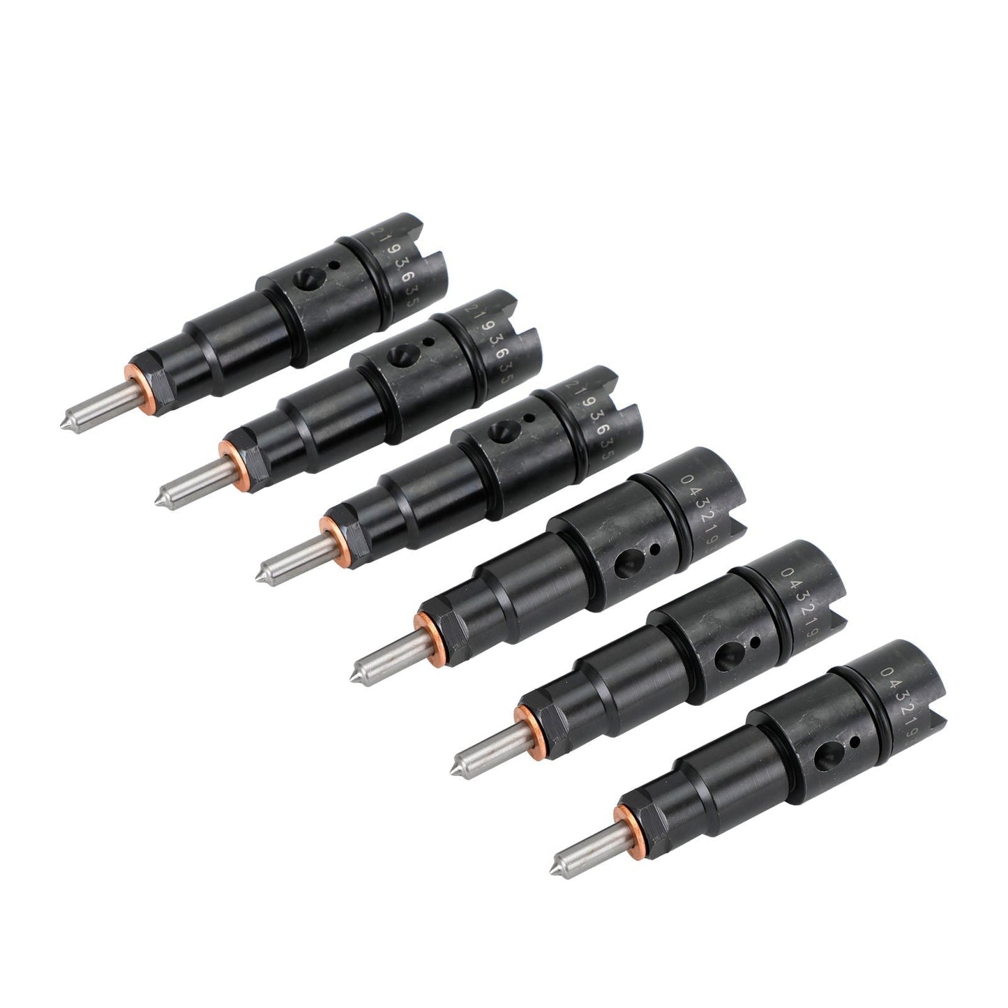 6PCS Fuel Injectors 0432193635 RV275 Fit Dodge Cummins 5.9L 1998-2002 40-50 HP
