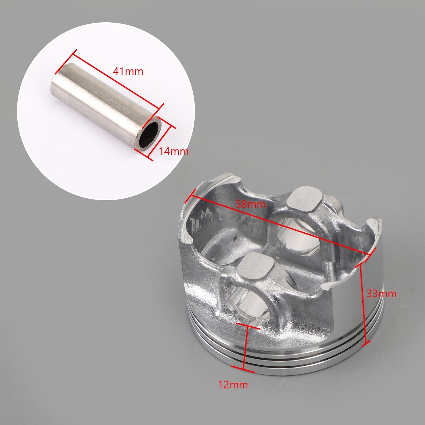 Jeu de segments de piston pour Yamaha YZF155K YZF R15 11-18