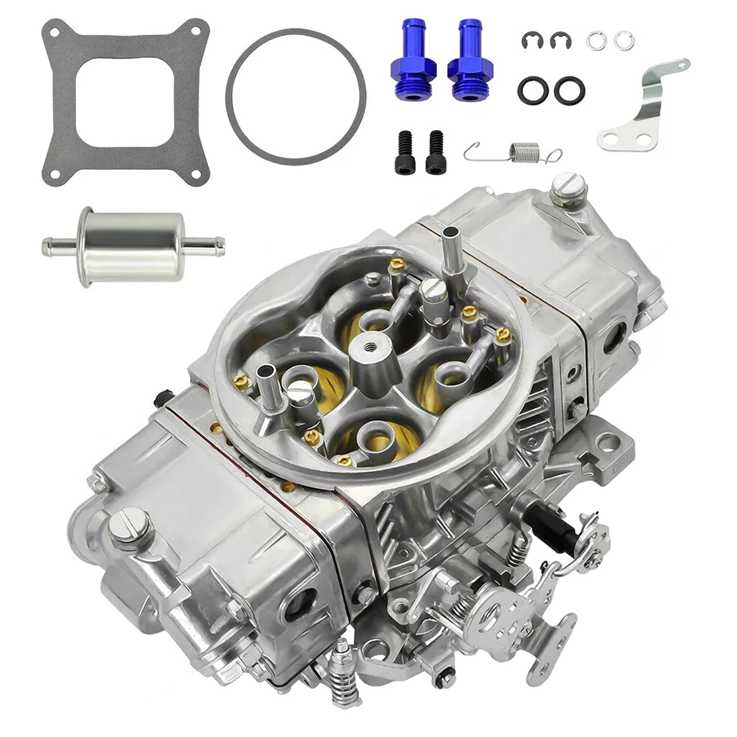 Carburateur de course à double pompe 4 corps 650 pi3/min BR-67199