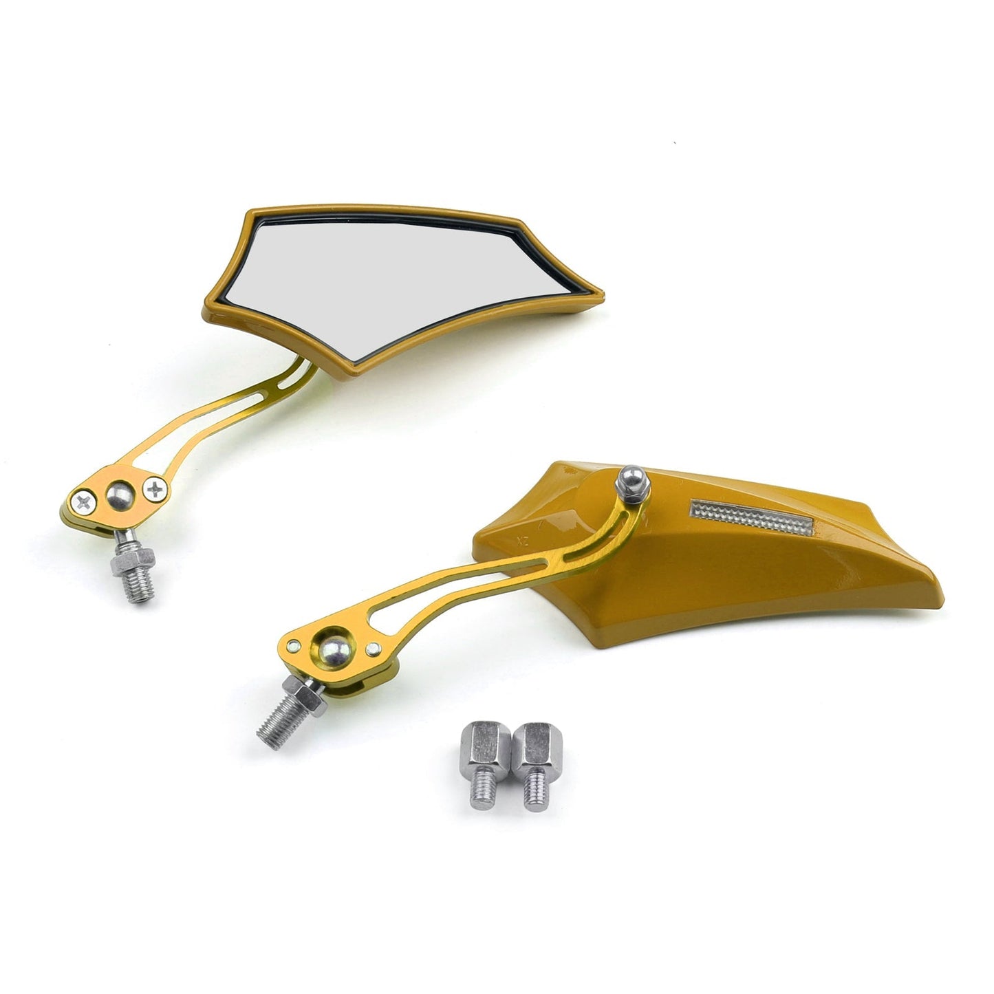 Rétroviseurs pour moto, chopper, cruiser, street, dirt bike, 8 mm, 10 mm